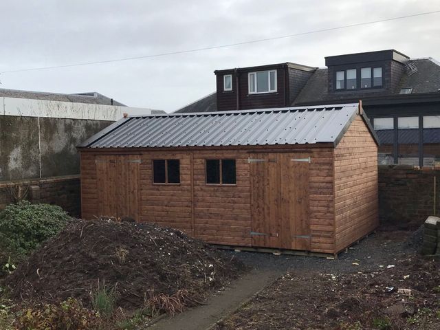 20x12 Apex Workshop with Metal Roof