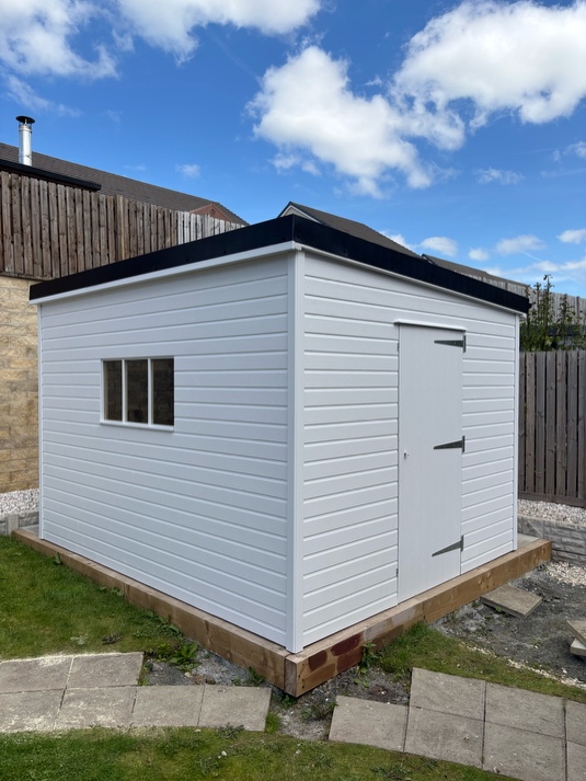 12x10 pent metal roof