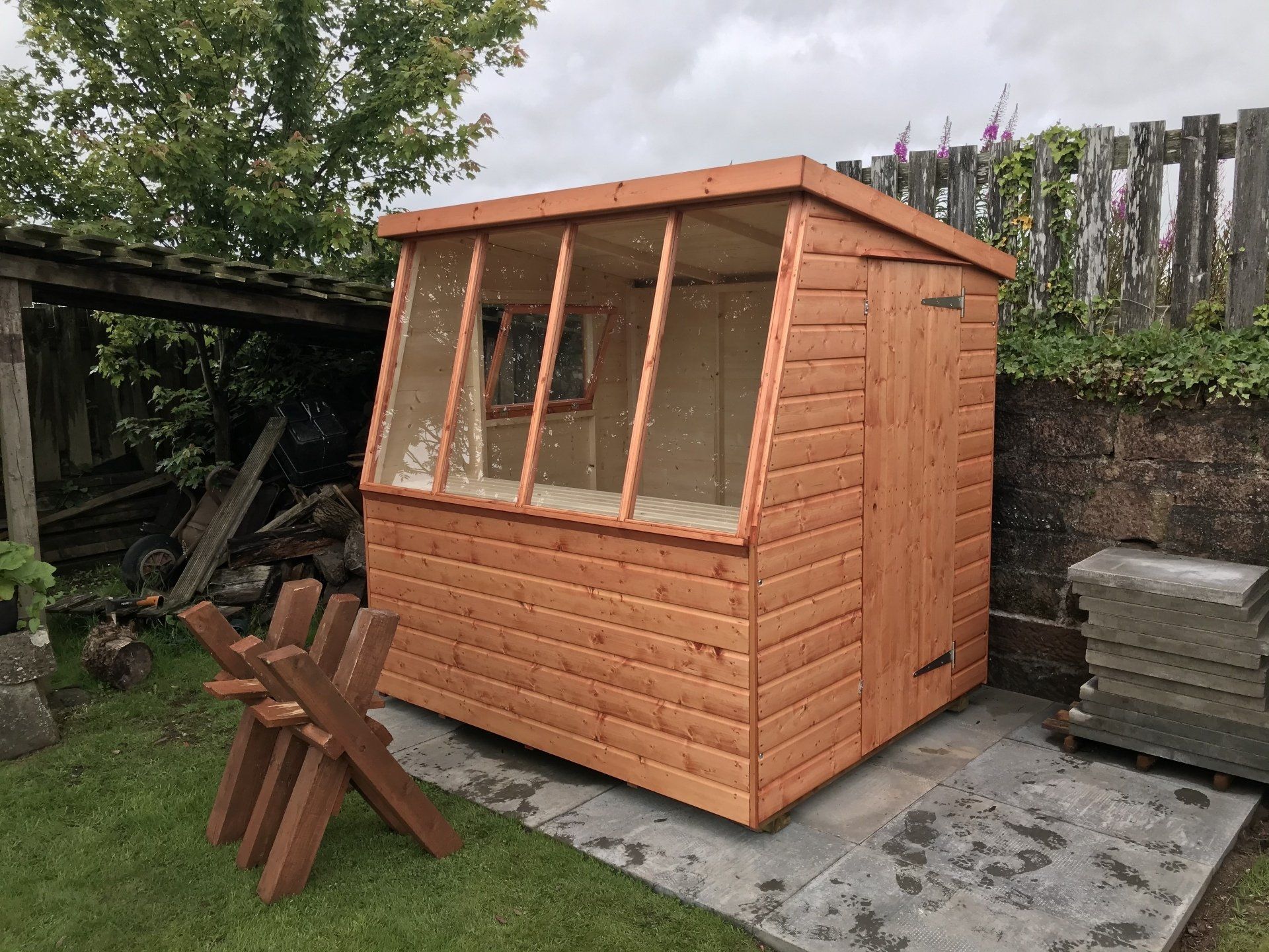Custom timber shed